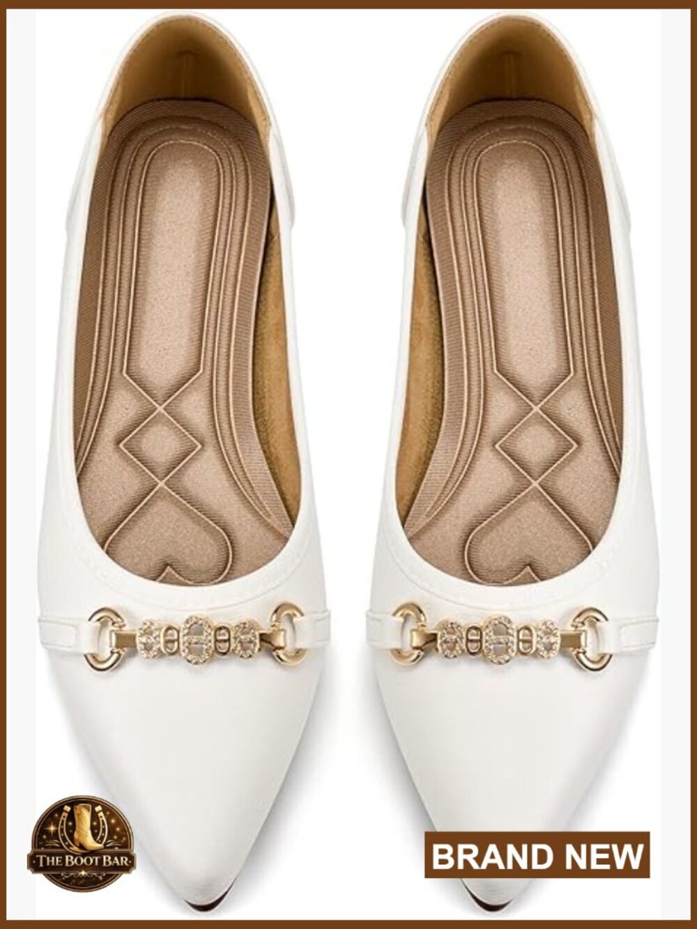 Women's Comfortable Ballet Flats Pointed Toe Slip On Dressy Work Shoes
